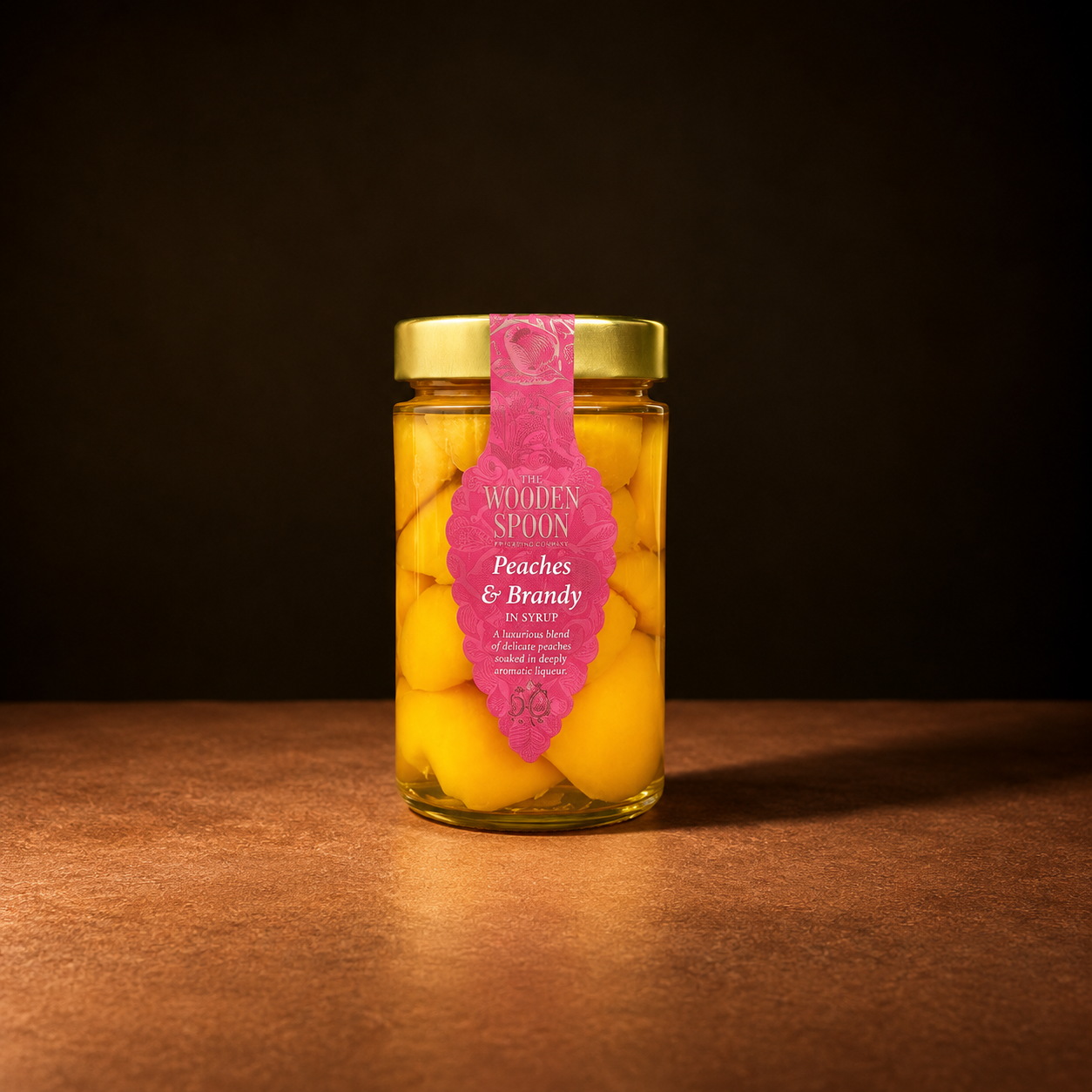 Wooden Spoon Peaches in Brandy 410g Olives&Oils